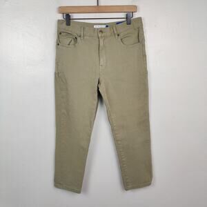 Peter Manning Travel Jeans‎ Pants Mens 30x26 Khaki Tan Slim Fit Golf Chinos